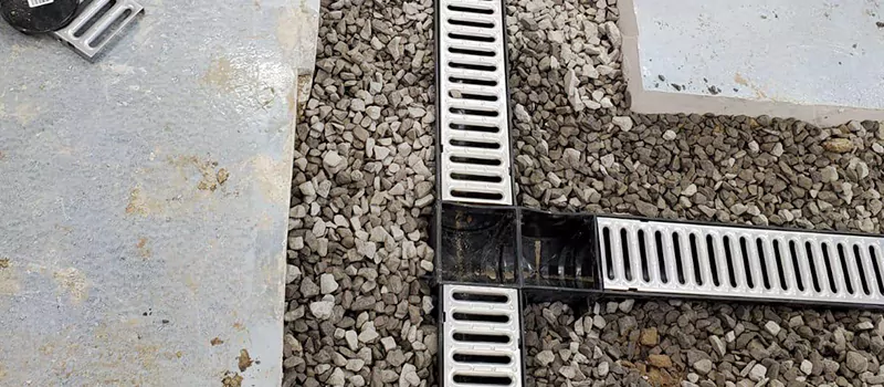 Storm Water Trench Drain Repair in Eglington West, Toronto